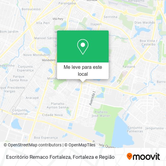 Escritório Remaco Fortaleza mapa