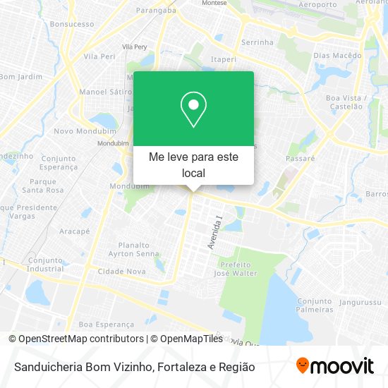 Sanduicheria Bom Vizinho mapa