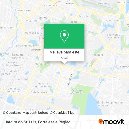 Jardim do Sr. Luis mapa