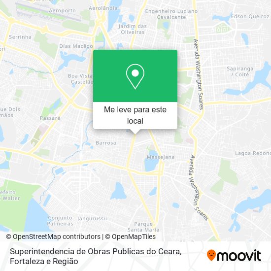 Superintendencia de Obras Publicas do Ceara mapa