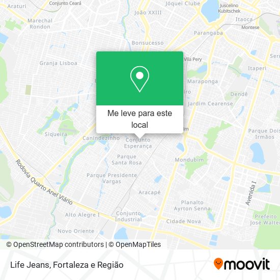 Life Jeans mapa