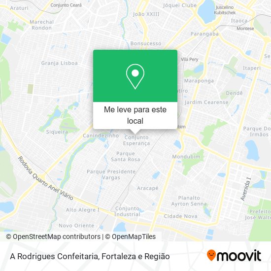 A Rodrigues Confeitaria mapa