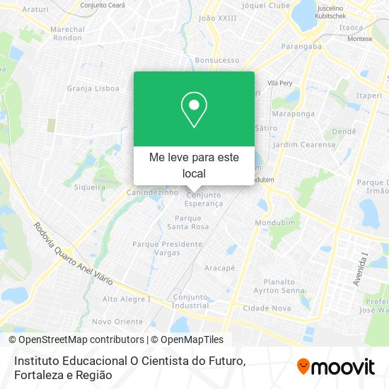 Instituto Educacional O Cientista do Futuro mapa