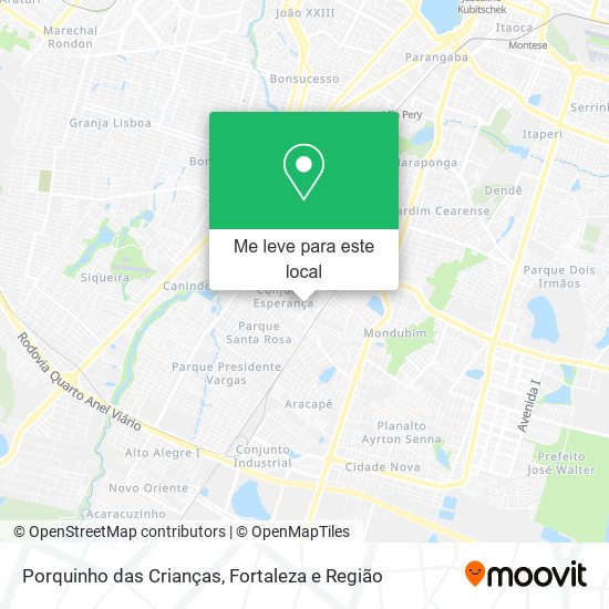Porquinho das Crianças mapa