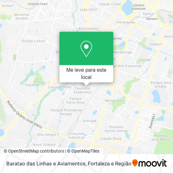 Baratao das Linhas e Aviamentos mapa