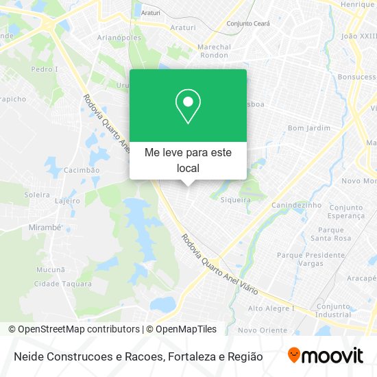 Neide Construcoes e Racoes mapa