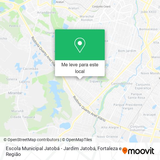 Escola Municipal Jatobá - Jardim Jatobá mapa