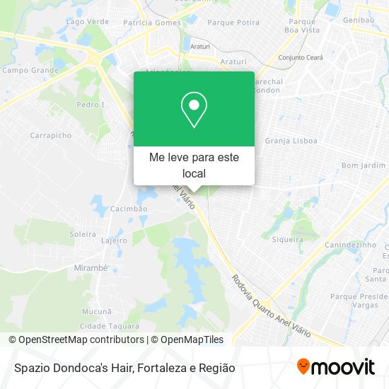 Spazio Dondoca's Hair mapa