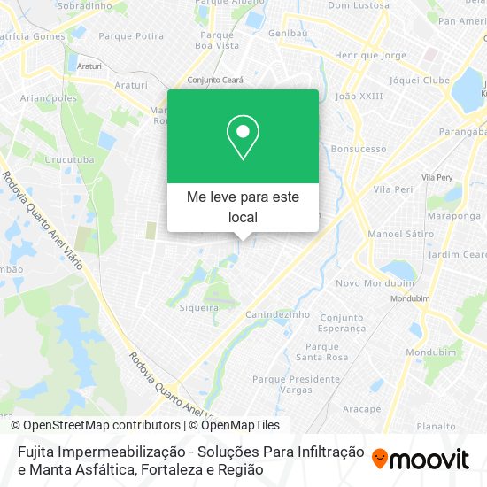 Fujita Impermeabilização - Soluções Para Infiltração e Manta Asfáltica mapa