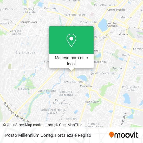 Posto Millennium Coneg mapa