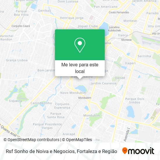 Rsf Sonho de Noiva e Negocios mapa