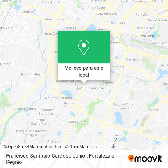 Francisco Sampaio Cardoso Junior mapa