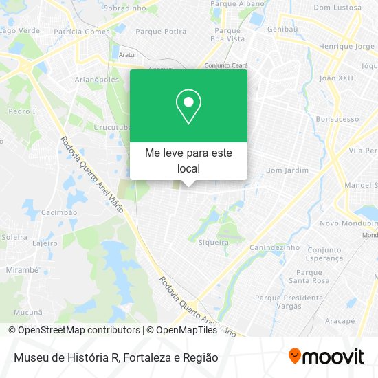 Museu de História R mapa