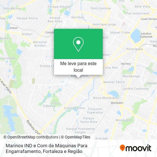 Marinox IND e Com de Máquinas Para Engarrafamento mapa