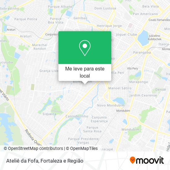 Ateliê da Fofa mapa