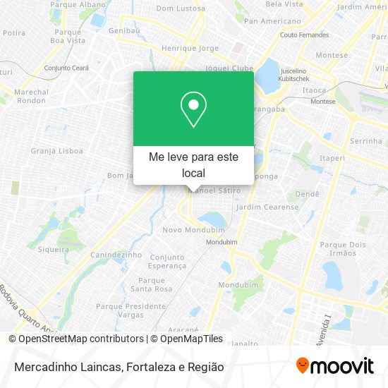 Mercadinho Laincas mapa