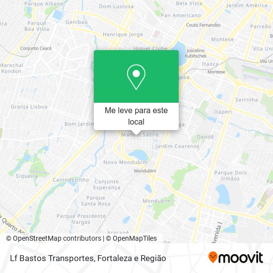 Lf Bastos Transportes mapa