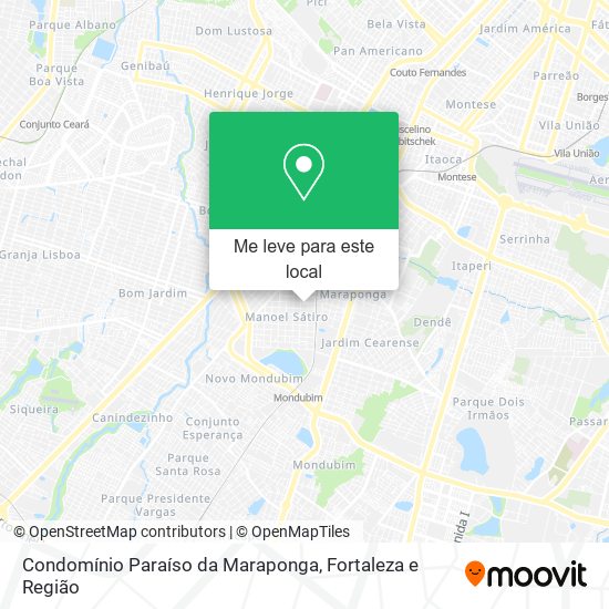 Condomínio Paraíso da Maraponga mapa