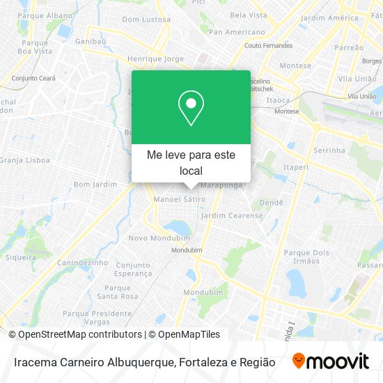 Iracema Carneiro Albuquerque mapa
