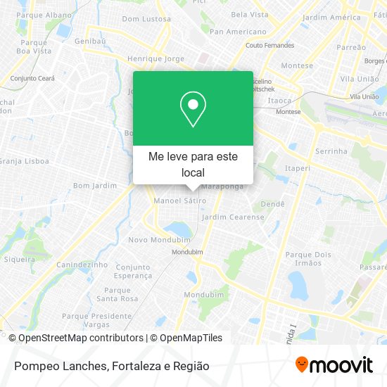 Pompeo Lanches mapa