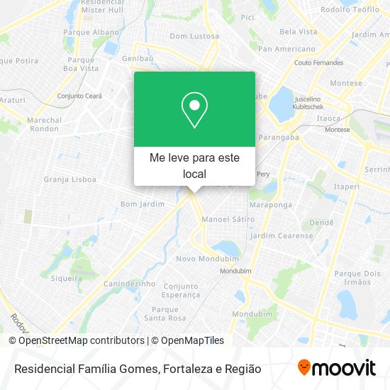 Residencial Família Gomes mapa