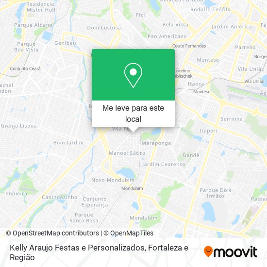 Kelly Araujo Festas e Personalizados mapa