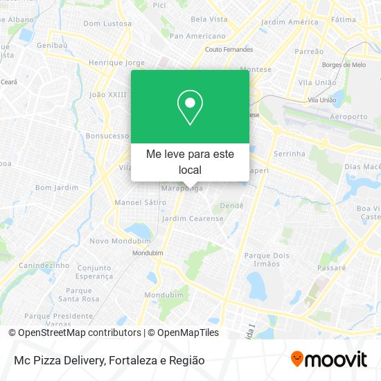 Mc Pizza Delivery mapa