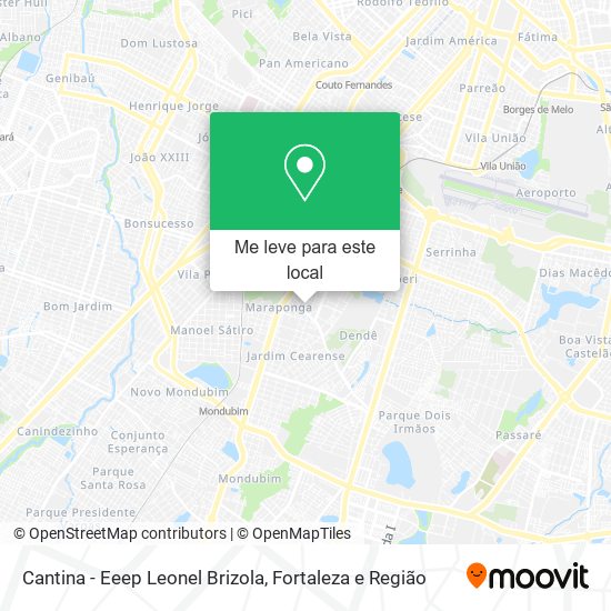 Cantina - Eeep Leonel Brizola mapa