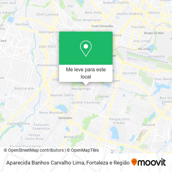 Aparecida Banhos Carvalho Lima mapa