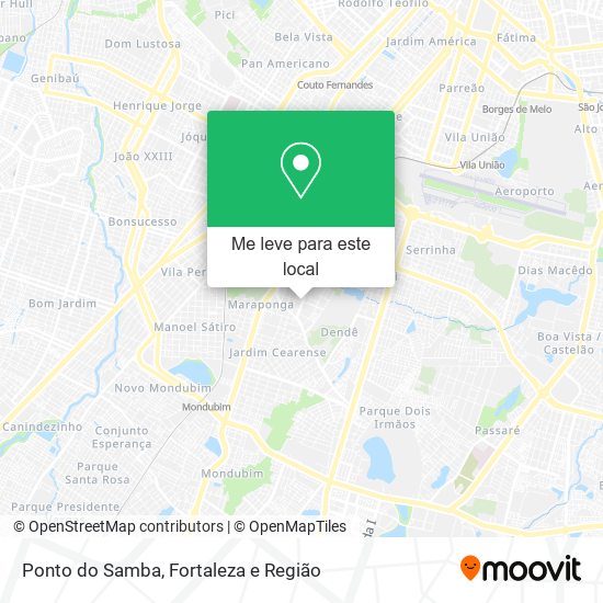 Ponto do Samba mapa