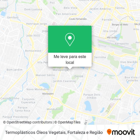 Termoplásticos Óleos Vegetais mapa