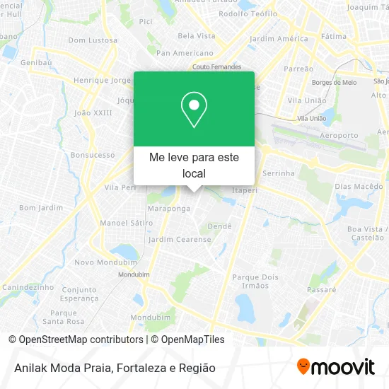 Anilak Moda Praia mapa