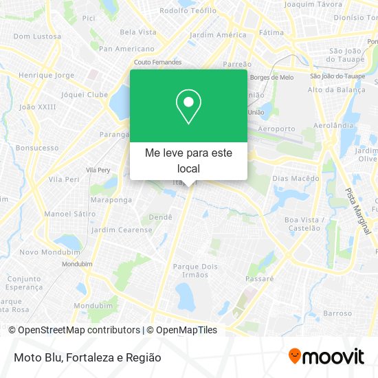 Moto Blu mapa