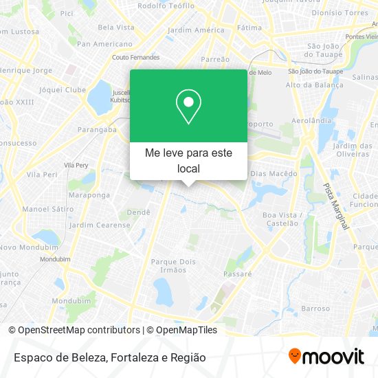 Espaco de Beleza mapa