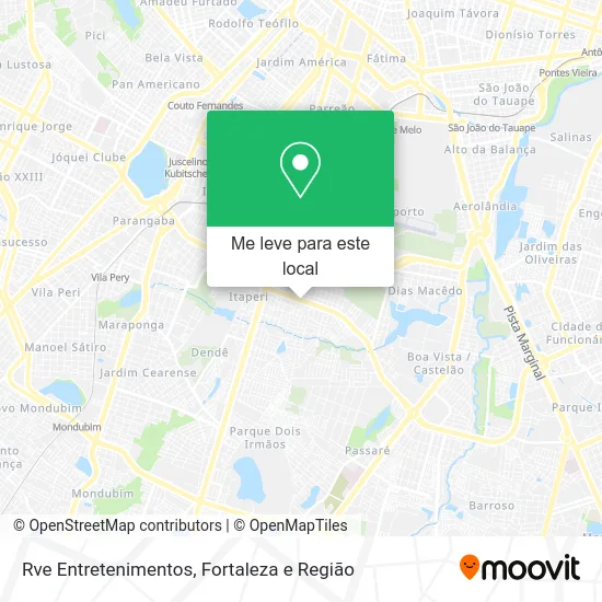 Rve Entretenimentos mapa