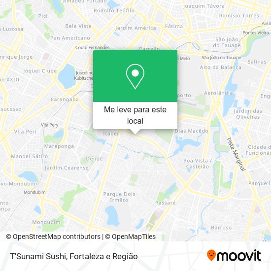 T'Sunami Sushi mapa