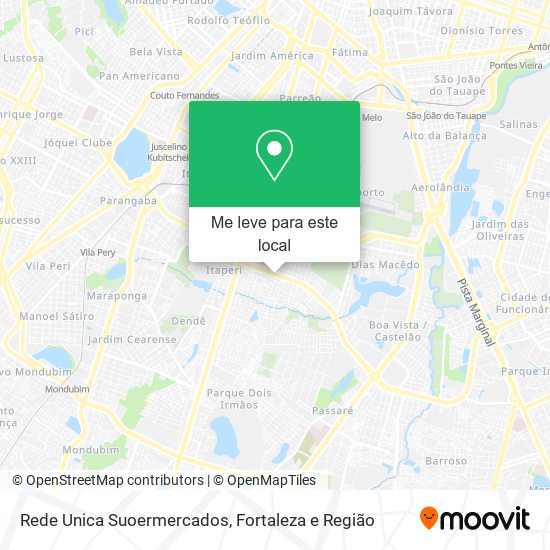 Rede Unica Suoermercados mapa