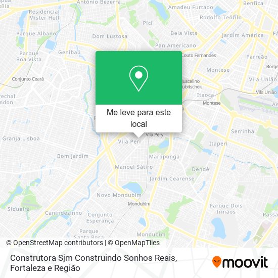 Construtora Sjm Construindo Sonhos Reais mapa