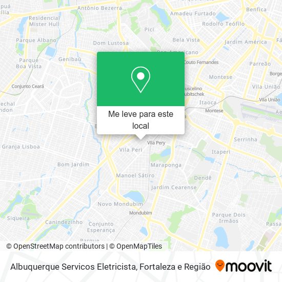 Albuquerque Servicos Eletricista mapa