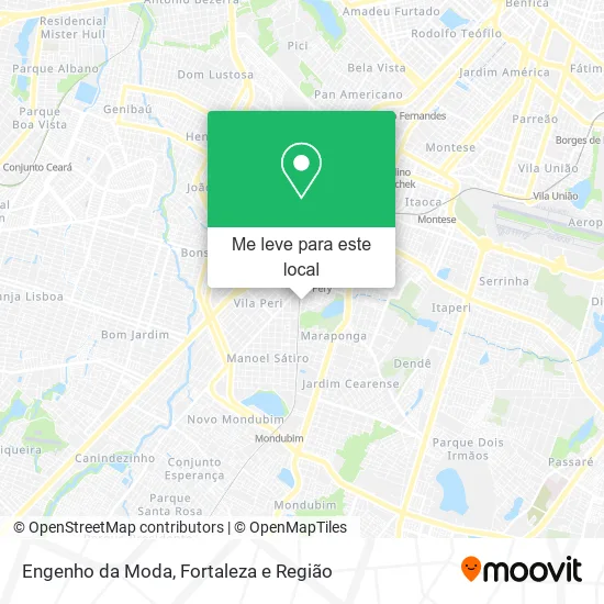 Engenho da Moda mapa