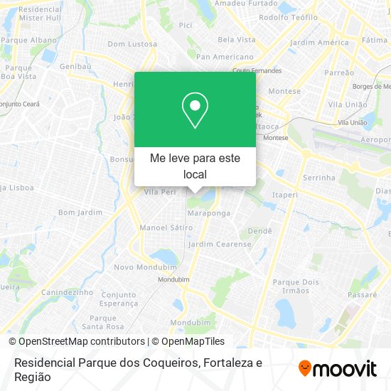 Residencial Parque dos Coqueiros mapa