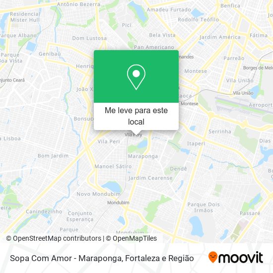 Sopa Com Amor - Maraponga mapa