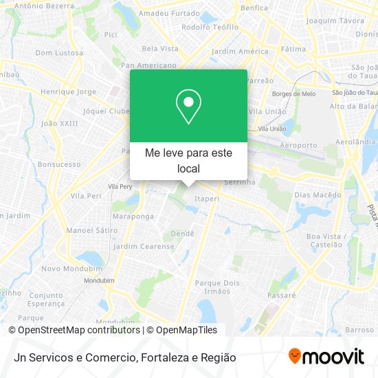 Jn Servicos e Comercio mapa