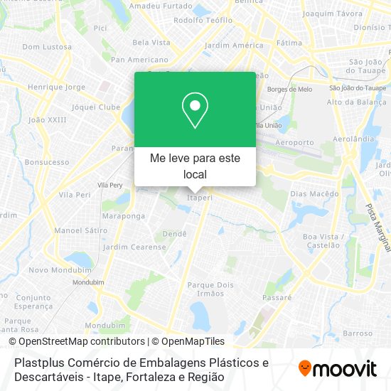 Plastplus Comércio de Embalagens Plásticos e Descartáveis - Itape mapa