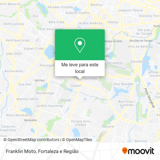 Franklin Moto mapa