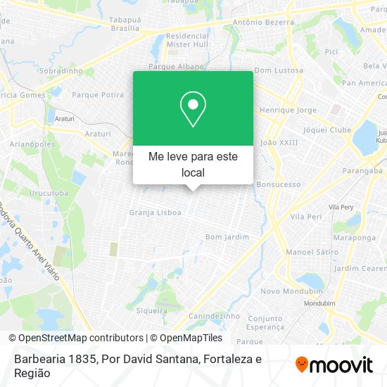 Barbearia 1835, Por David Santana mapa