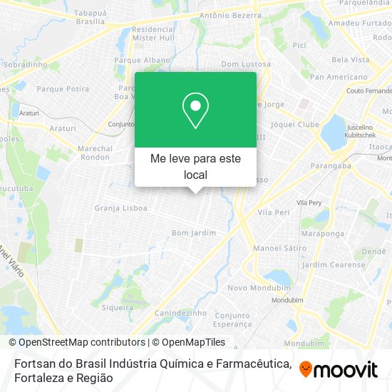 Fortsan do Brasil Indústria Química e Farmacêutica mapa