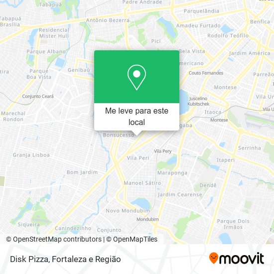 Disk Pizza mapa