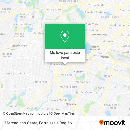 Mercadinho Ceara mapa