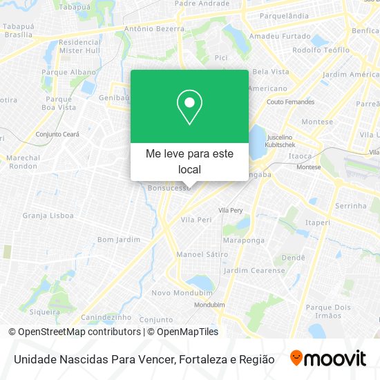 Unidade Nascidas Para Vencer mapa